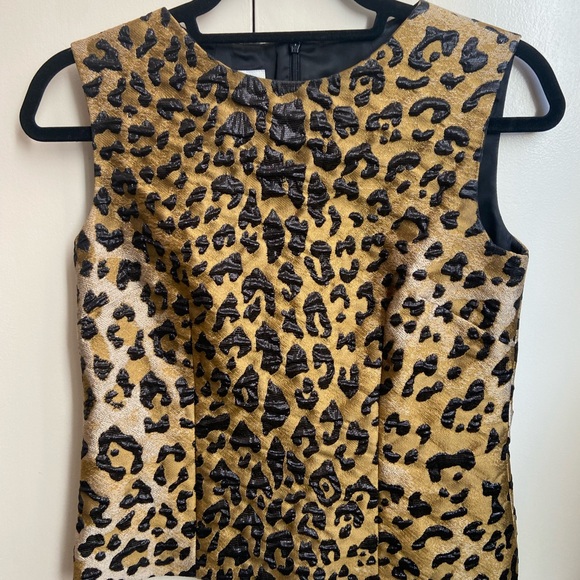 Dries Van Noten Leopard Print Top and Pencil Skirt Set